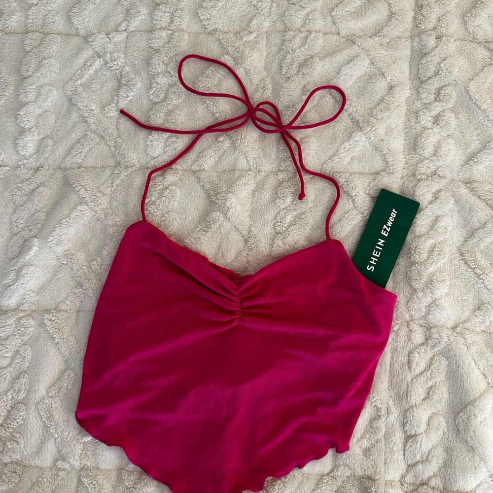 SHEIN Pink Halter Top